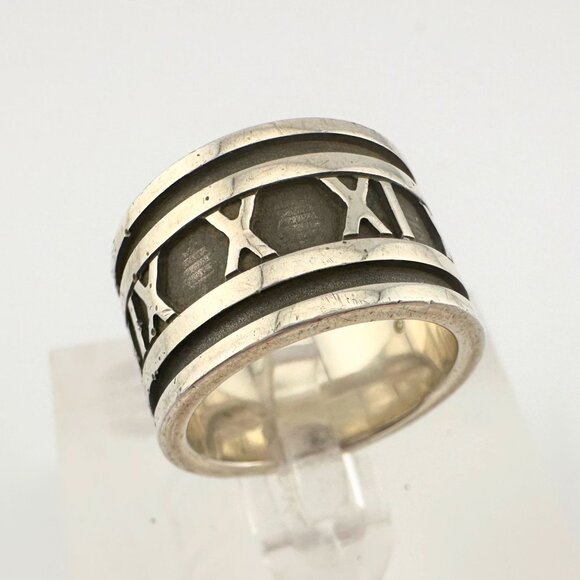 Tiffany & Co Large Atlas Ring - Sterling Silver Size 5 - Picture 10 of 10